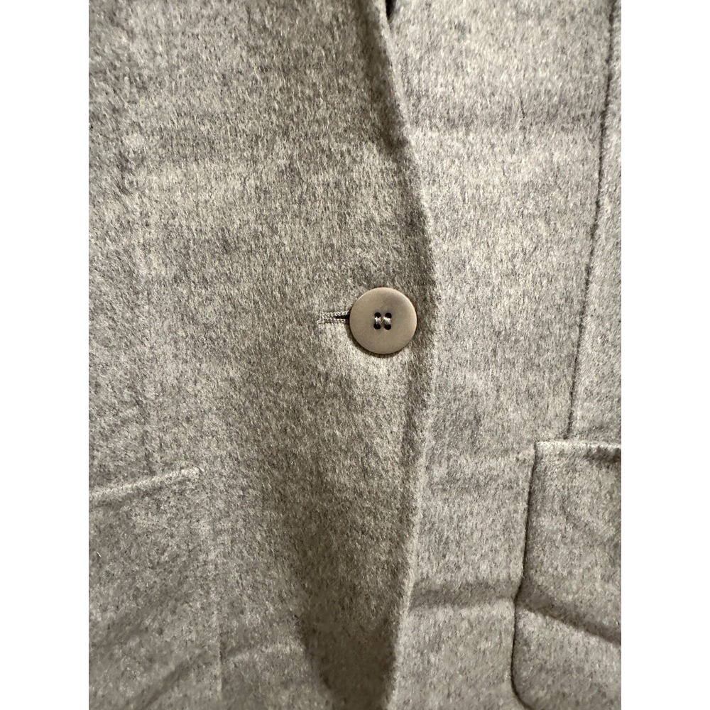 Talbots Gray Size 4 Wool Blend One Button Single Vent Blazer Jacket New With Tag - Picture 5 of 6